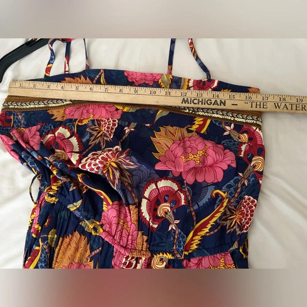 Jaase Colorful Bohemian Romper With Sequins